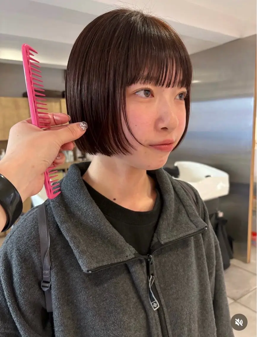 rinka enu河原町のヘアスタイル