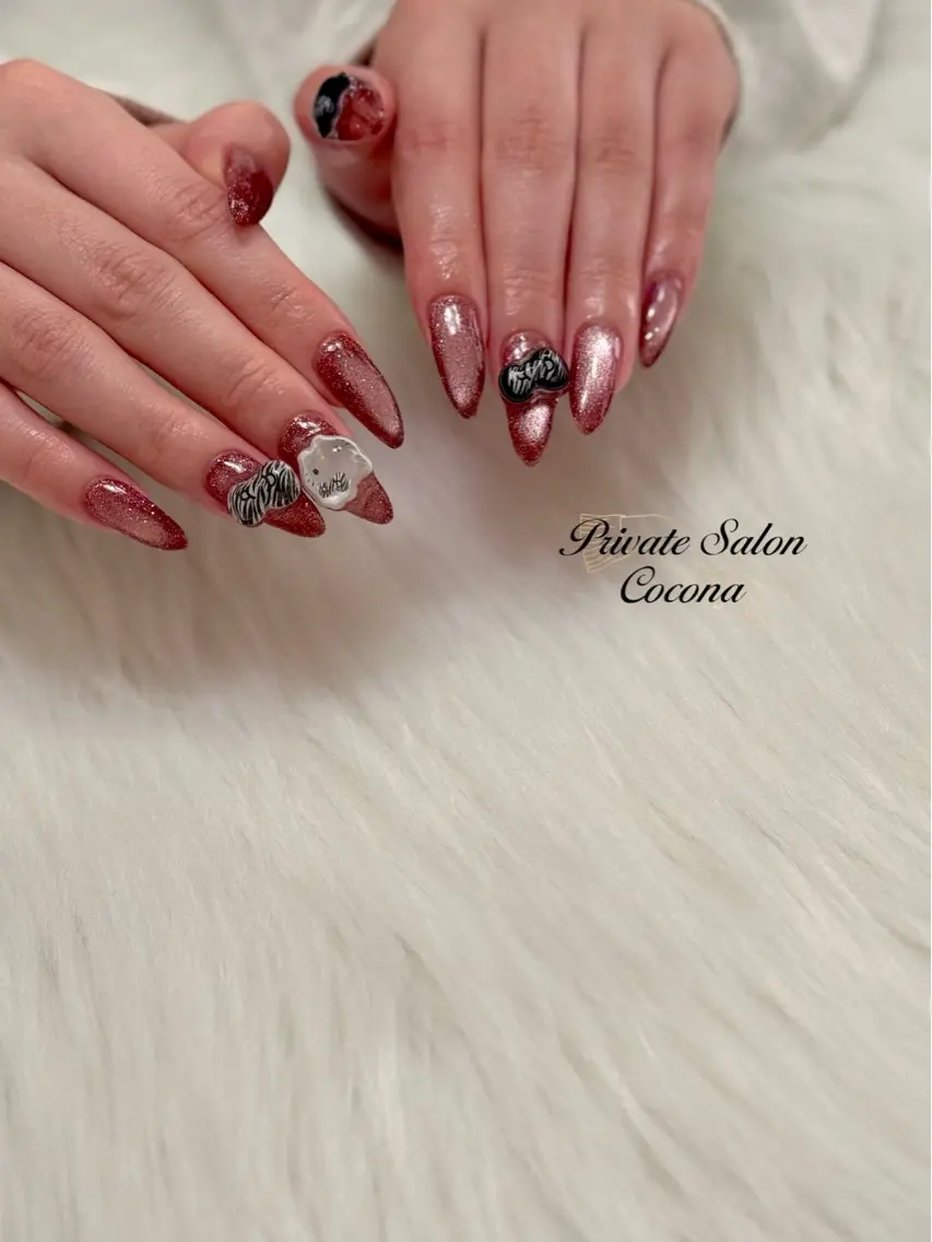 ネイル マグネットネイル マグネットワンカラー 持ち込み ワンカラーネイル プライベートサロン nailcoconaのネイルデザイン