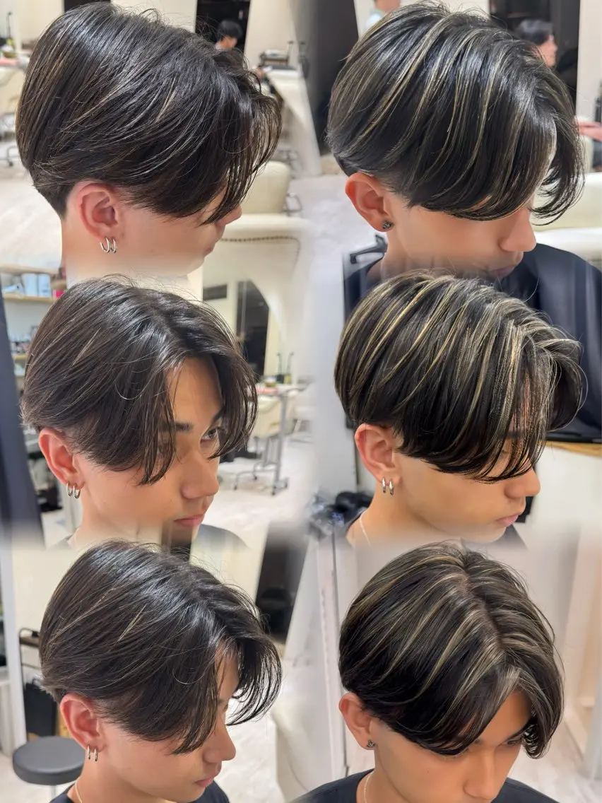 ショート カラー メンズ メンズ特化美容師 カラー専門ぺーターのヘアスタイル