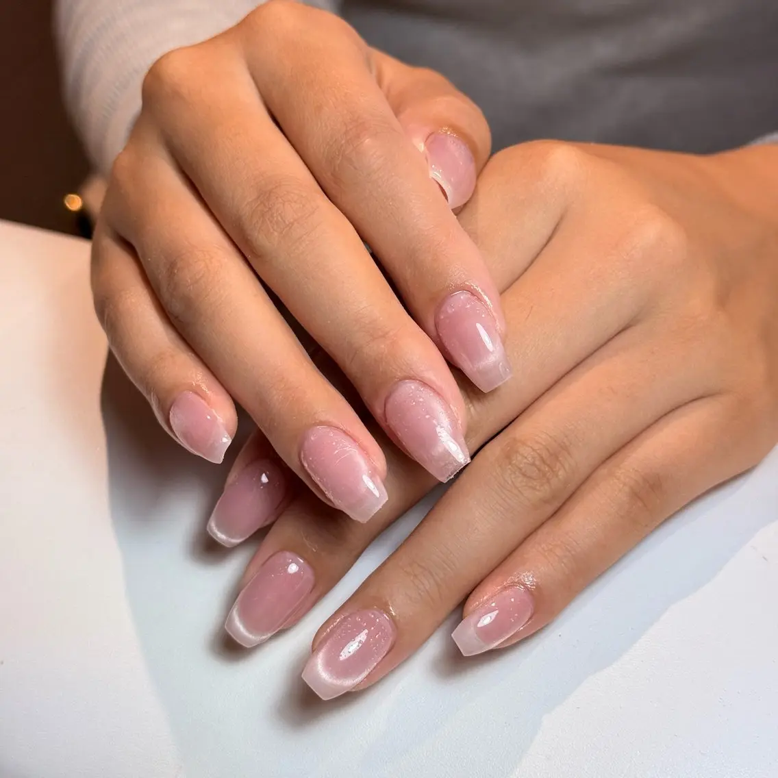 ネイル アートネイル チークネイル フレンチネイル グラデーション キラキラネイル ハンドネイル Risa_ Nailのネイルデザイン