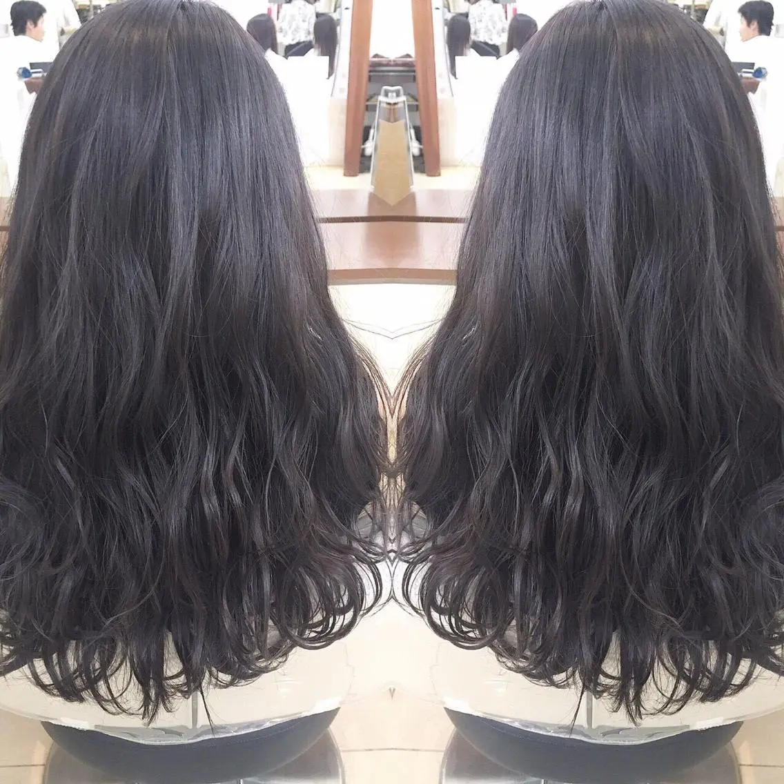 パーマ 東梅田エリアカラー ヘアセットNo. 1のヘアスタイル