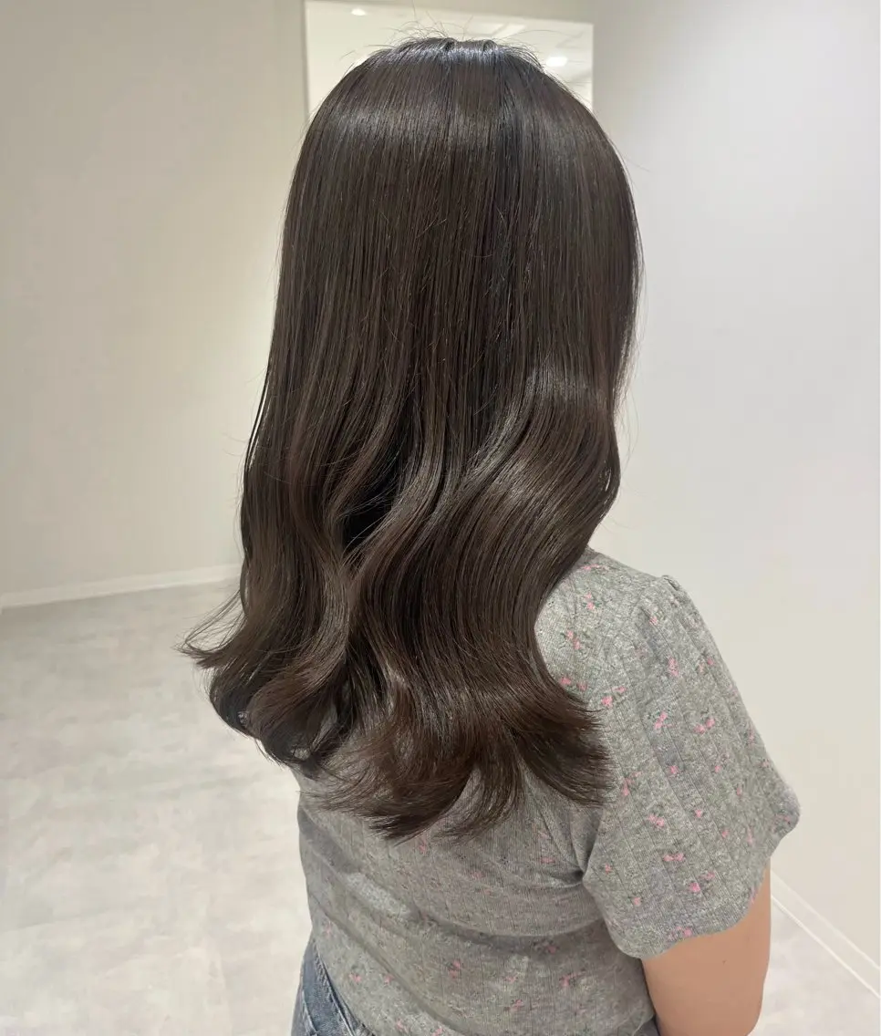 ミディアム カット ヘアカラー ダブルカラー /レイヤー/まゆのヘアスタイル