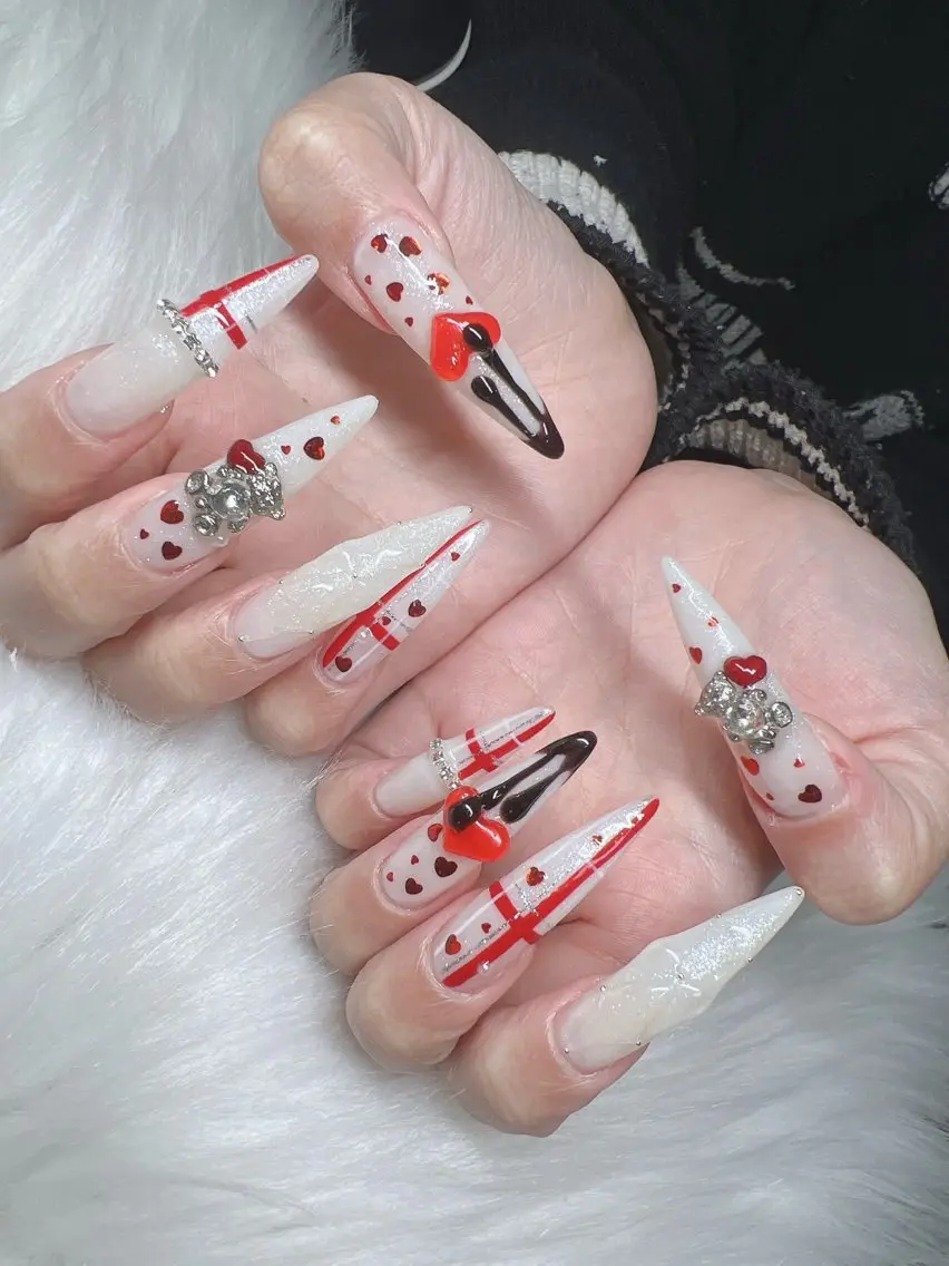 ネイル ハンドネイル Lee Nails チップ長さだし専門店のネイルデザイン