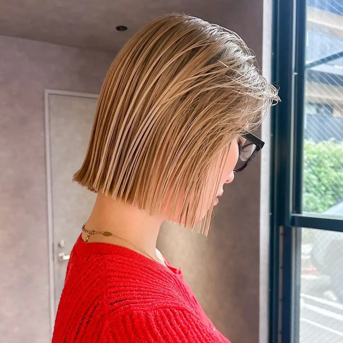 ショート 切りっぱなしボブ ボブ BALANCE. 弥央のヘアスタイル