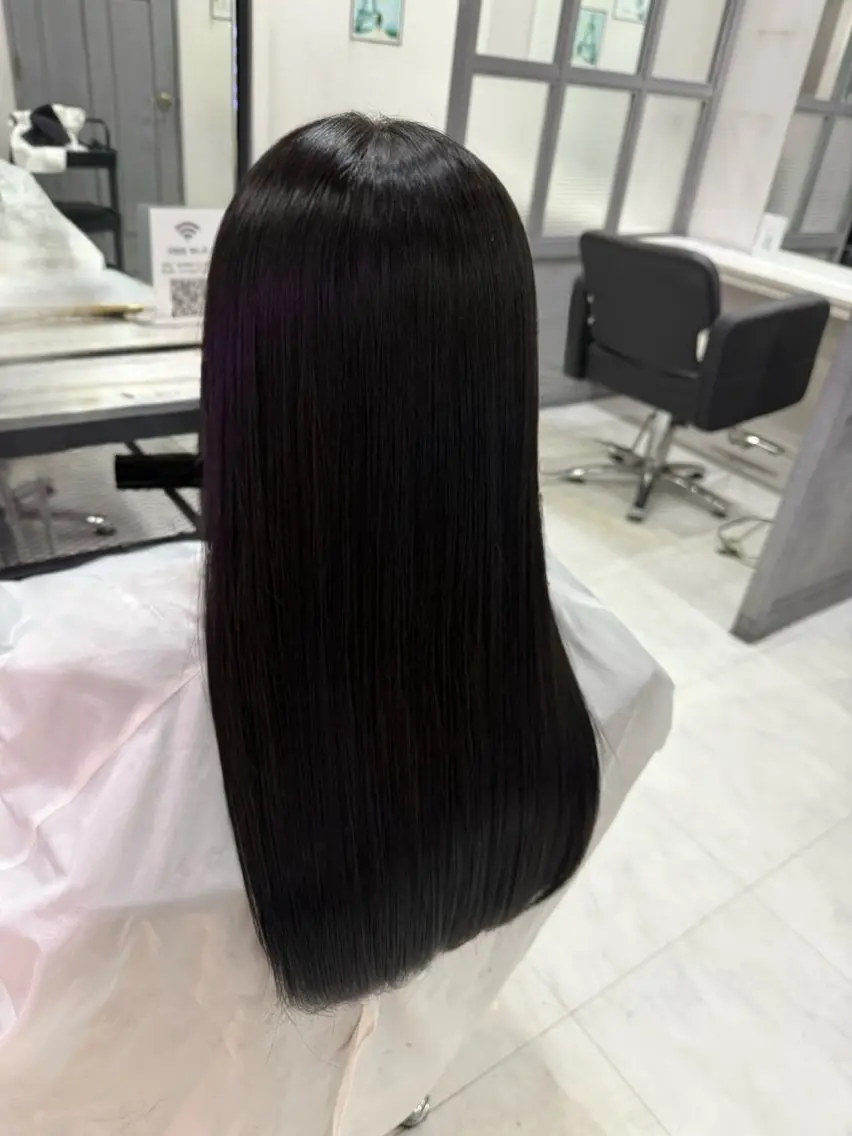 ロング カラー 髪質改善 艶髪矯正 エクステ かいり✂️のヘアスタイル