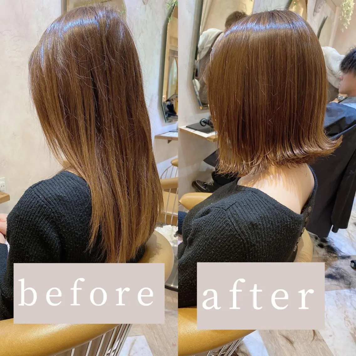 ショート カラー ボブ 外ハネヘア カット ヘアカラー トリートメント ツヤ髪になりたい方へ 🩷柴田知亜希のヘアスタイル