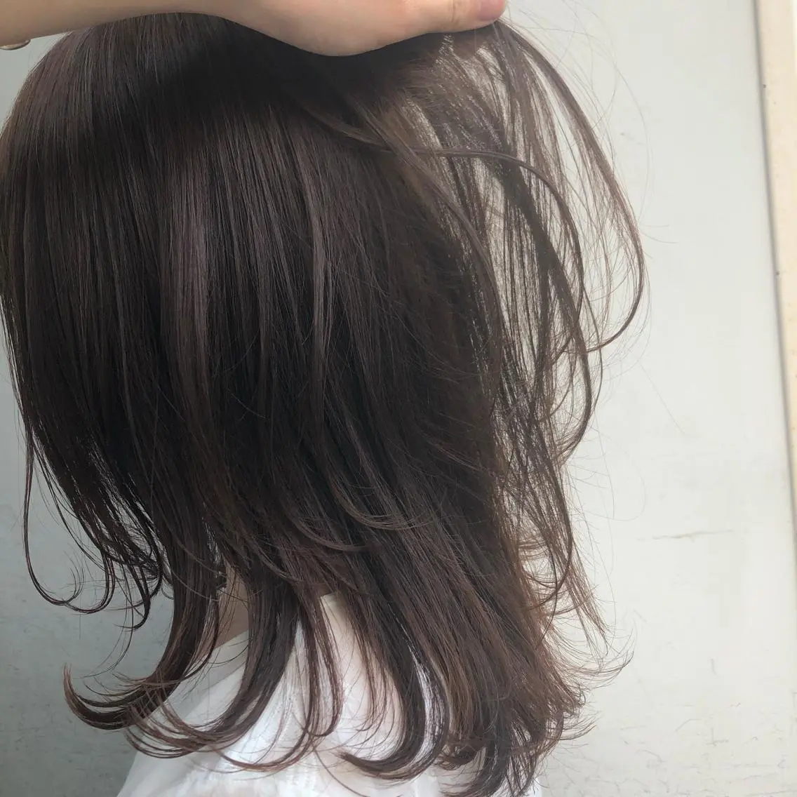 セミロング カラー ヘアアレンジ 【柔らか透明感✨/ 似合せ前髪】大石葉月のヘアスタイル