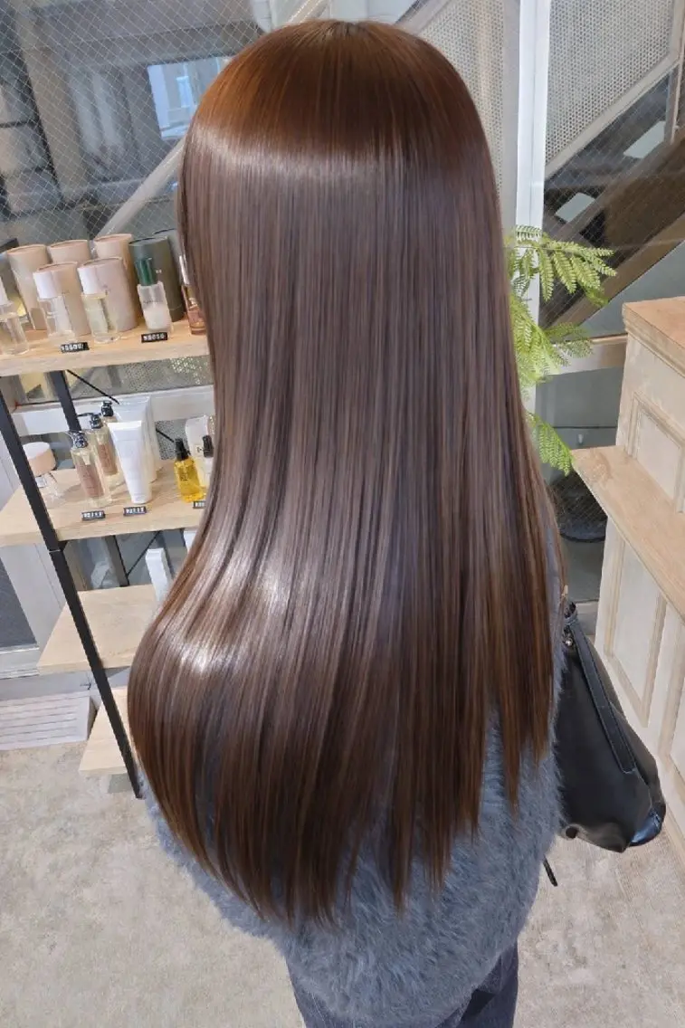 ロング 縮毛矯正 縮毛矯正✨艶髪 シノハラ✨髪質改善のヘアスタイル