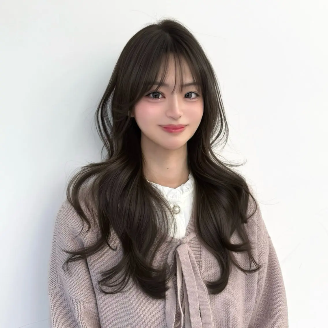 ロング カラー くびれヘア 髪質改善 韓国風ヘア レイヤーカット 似合わせカット カット ヘアカラー トリートメント 韓国ヘア🇰🇷× 髪質改善🫧テルのヘアスタイル