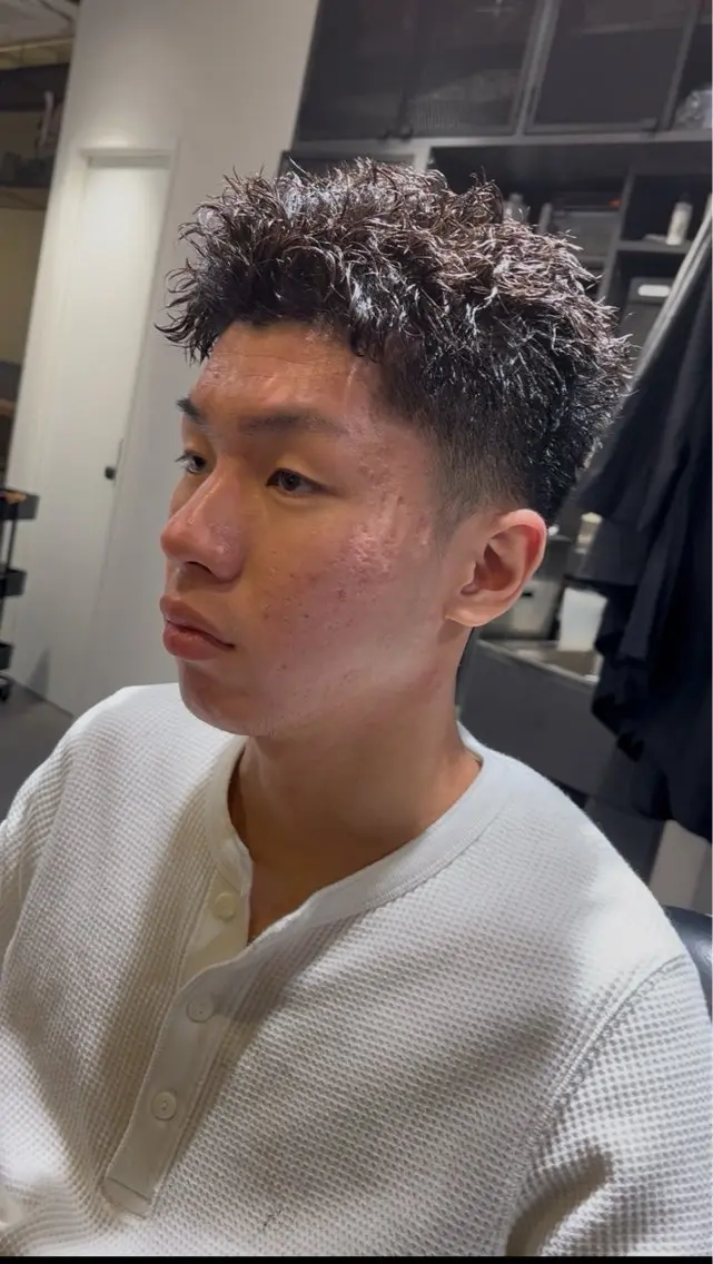 ショート パーマ カット パーマ 本多 伸丞のヘアスタイル