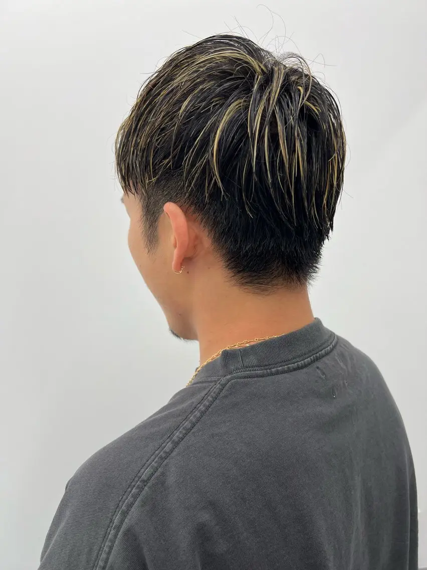 💈メンズカット+メッシュハイライトカラーの写真
