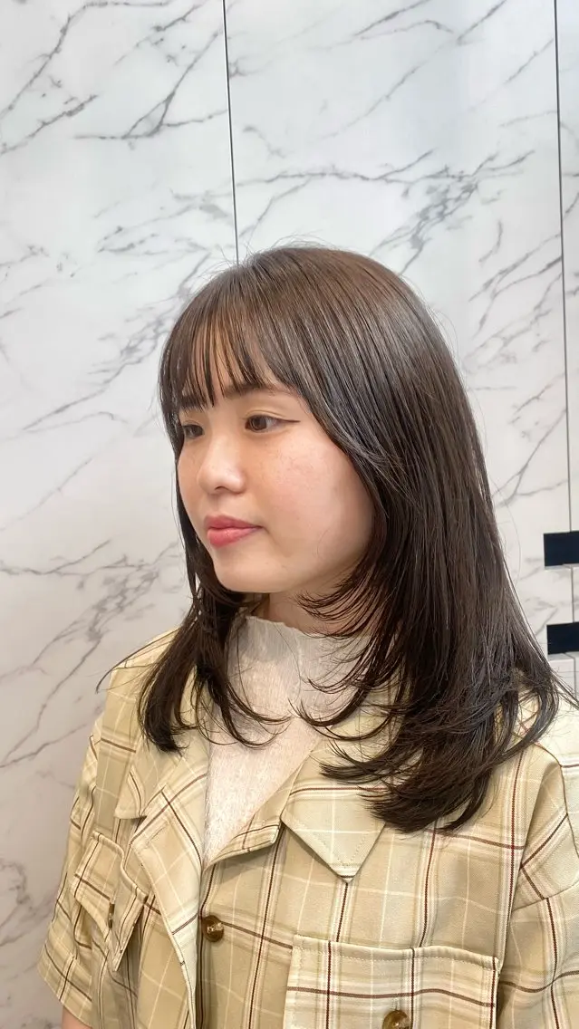 ロング カラー マツザキ マナトのヘアスタイル