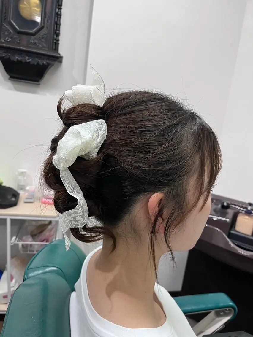 ミディアム ヘアアレンジ エステ&脱毛Fate /huddle五條のエステ・リラクイメージ