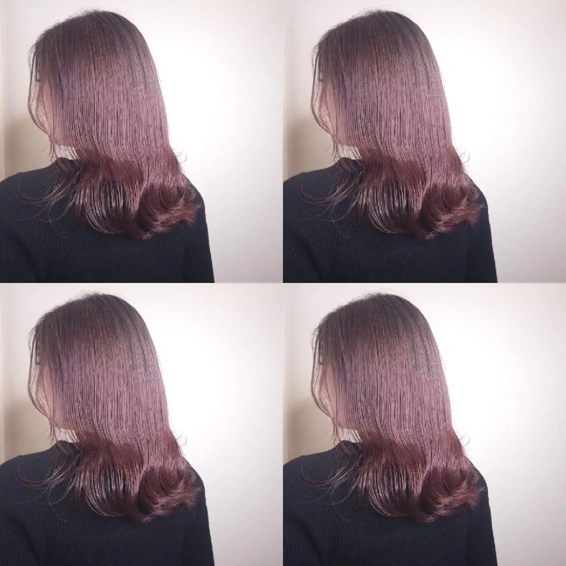 ミディアム カラー ヘアアレンジ ラベンダーカラー ラベンダーピンク ピンクカラー カット トリートメント 竹内啓太 ボブのヘアスタイル