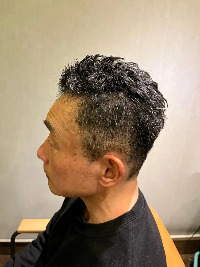 メンズカット🔹フレンチカット✂︎ ／シャンプー、眉カット付き/期間限定✨ヘッドスパ2000円→半額で追加可能🫧の写真