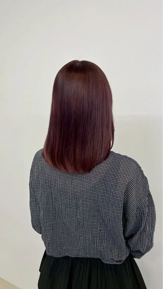 ミディアム ヘアカラー トリートメント ヘッドスパ ルプラボウ/鈴木颯天 /艶カラー／縮毛矯正のヘアスタイル