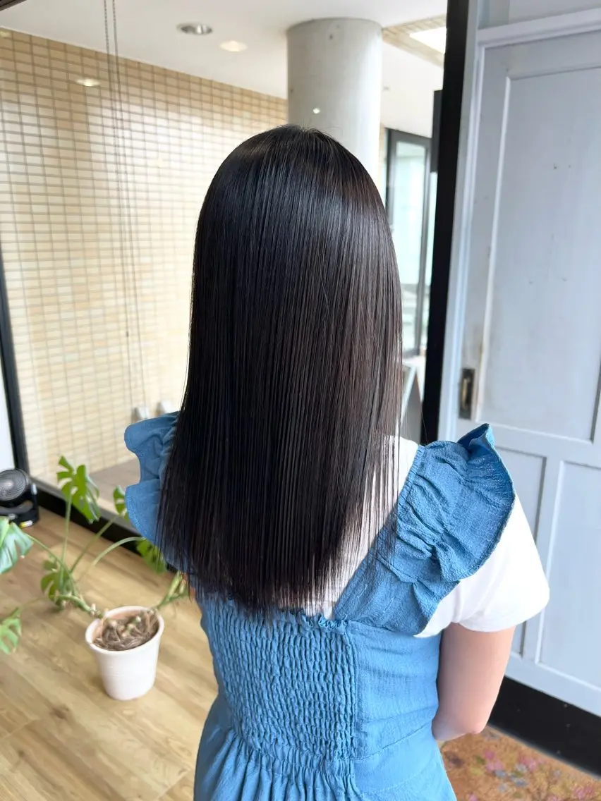 セミロング 髪質改善 トリートメント 堀 望美のヘアスタイル