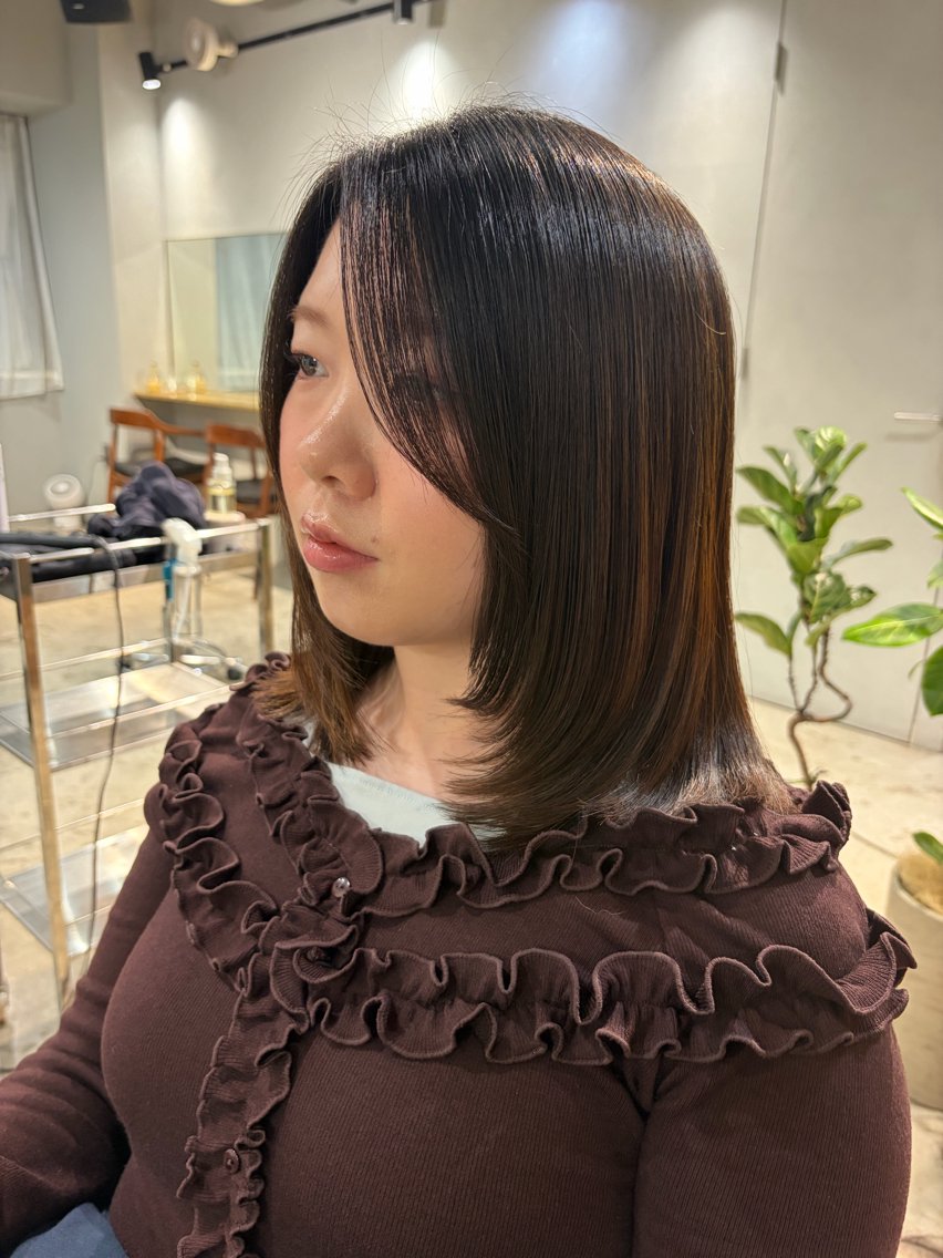 セミロング カット 🎀持ちのいいパーマ 🎀mikihoのヘアスタイル