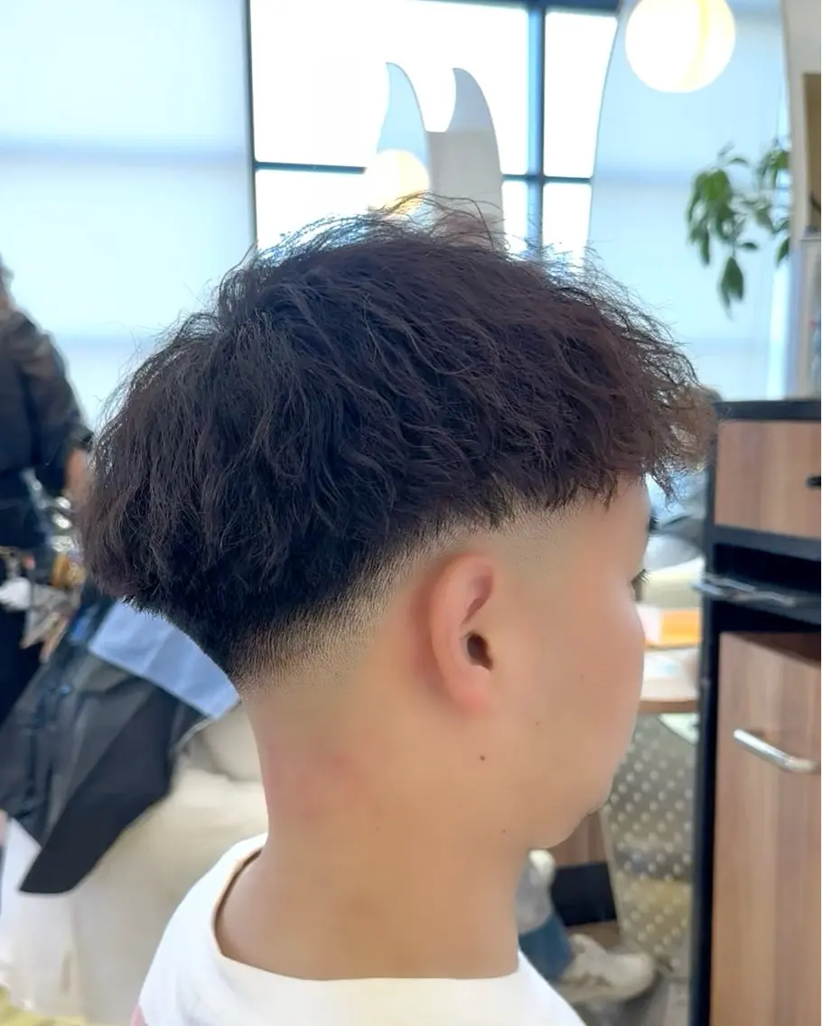パーマ メンズ フェードカット カット パーマ ヘッドスパ ☆★メンズ特化★☆ 川地由麿のヘアスタイル