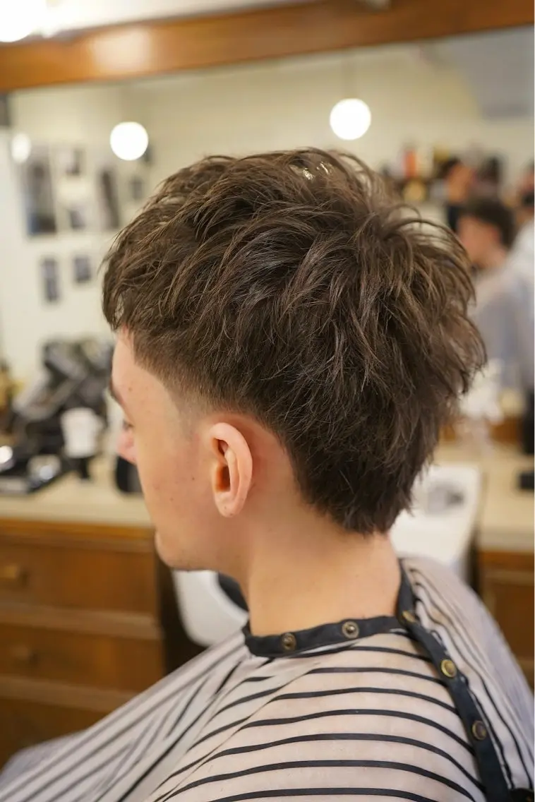 ショート メンズ マレットヘア カット 吉祥寺バーバー takumiのヘアスタイル