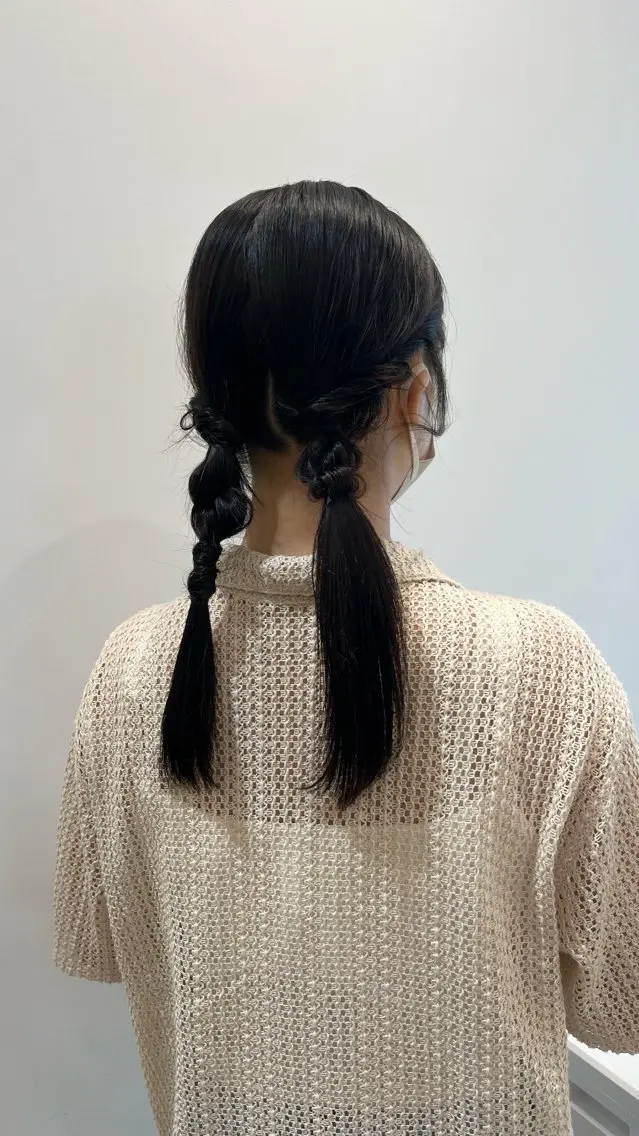 ロング ヘアアレンジ ヘアセット 伊佐治 夕芽のヘアスタイル