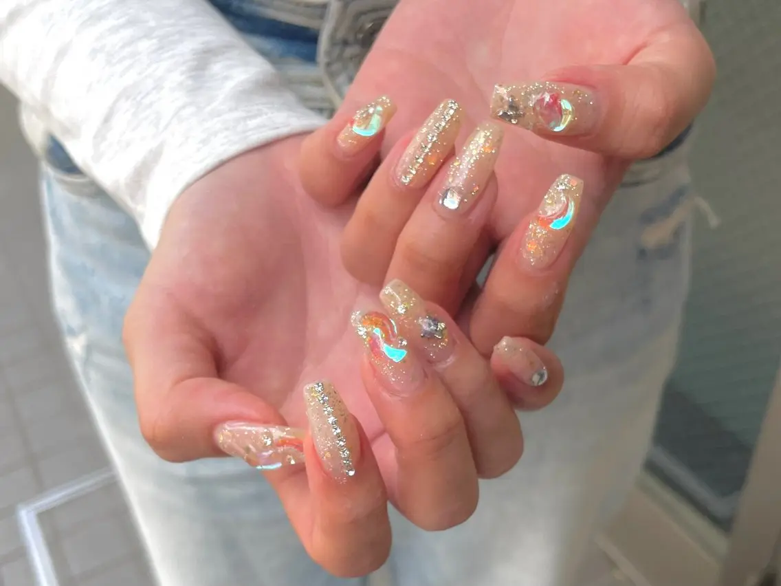 ネイル 氷ネイル・うるうるネイル Malama Nailのネイルデザイン