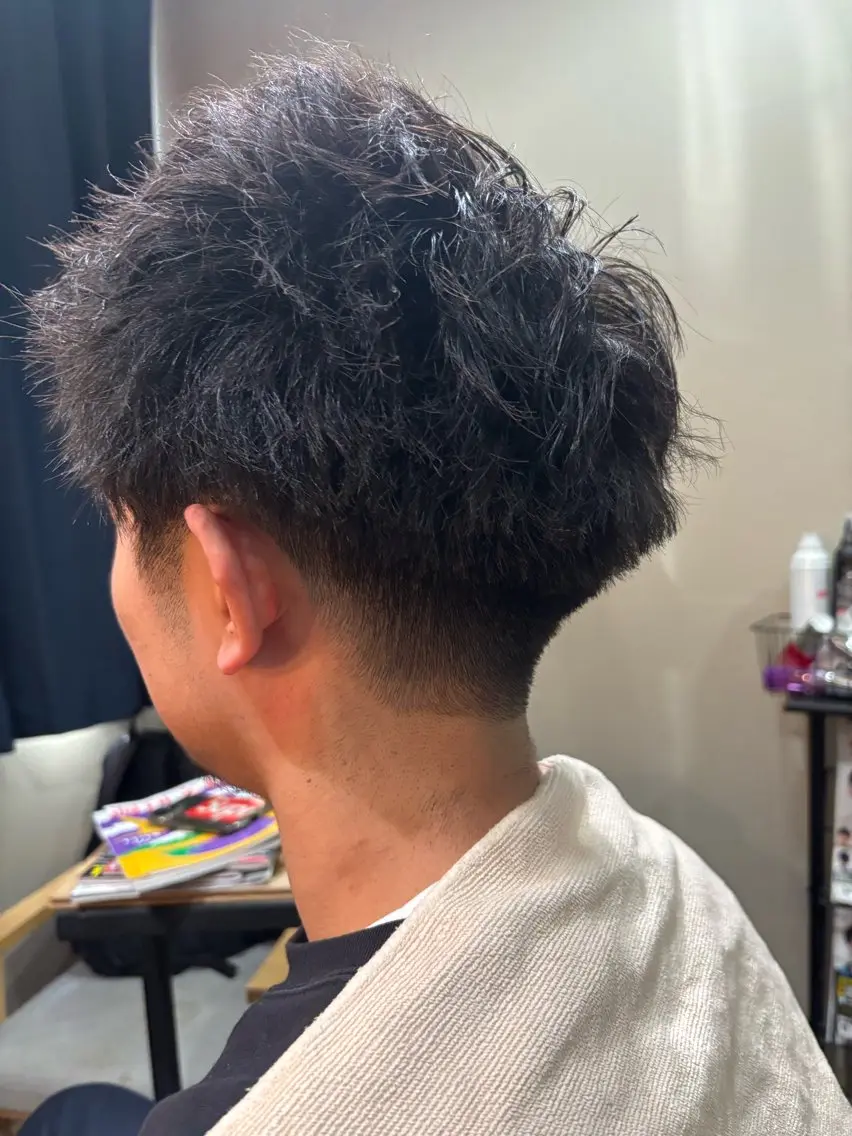 パーマ メンズ 生川 流好のヘアスタイル