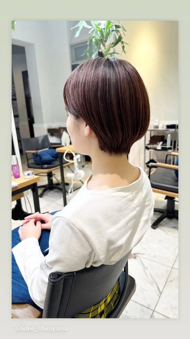 ショート カット Lidee kanonのヘアスタイル
