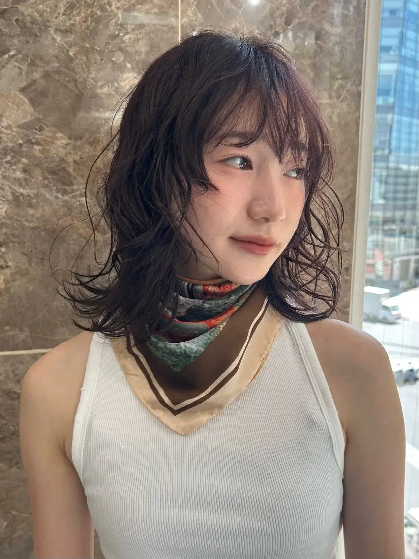 ミディアム カラー 透明感カラー/ chisaのヘアスタイル