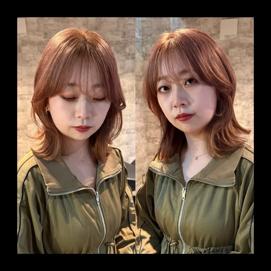 ミディアム カラー カット ヘアカラー トリートメント mai / linoah˚✧のヘアスタイル