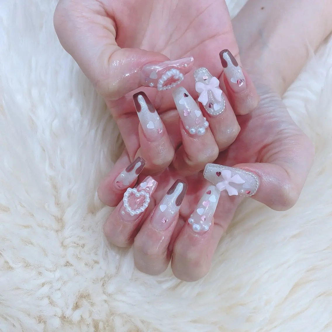 ネイル バレンタイン ハンドネイル SOL NAILのネイルデザイン