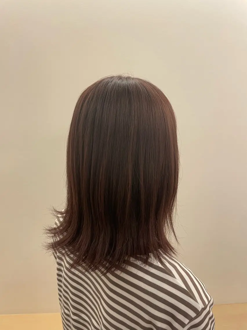 ミディアム カット ヘアカラー ヘッドスパ 💎入江 亜寿美💎のヘアスタイル