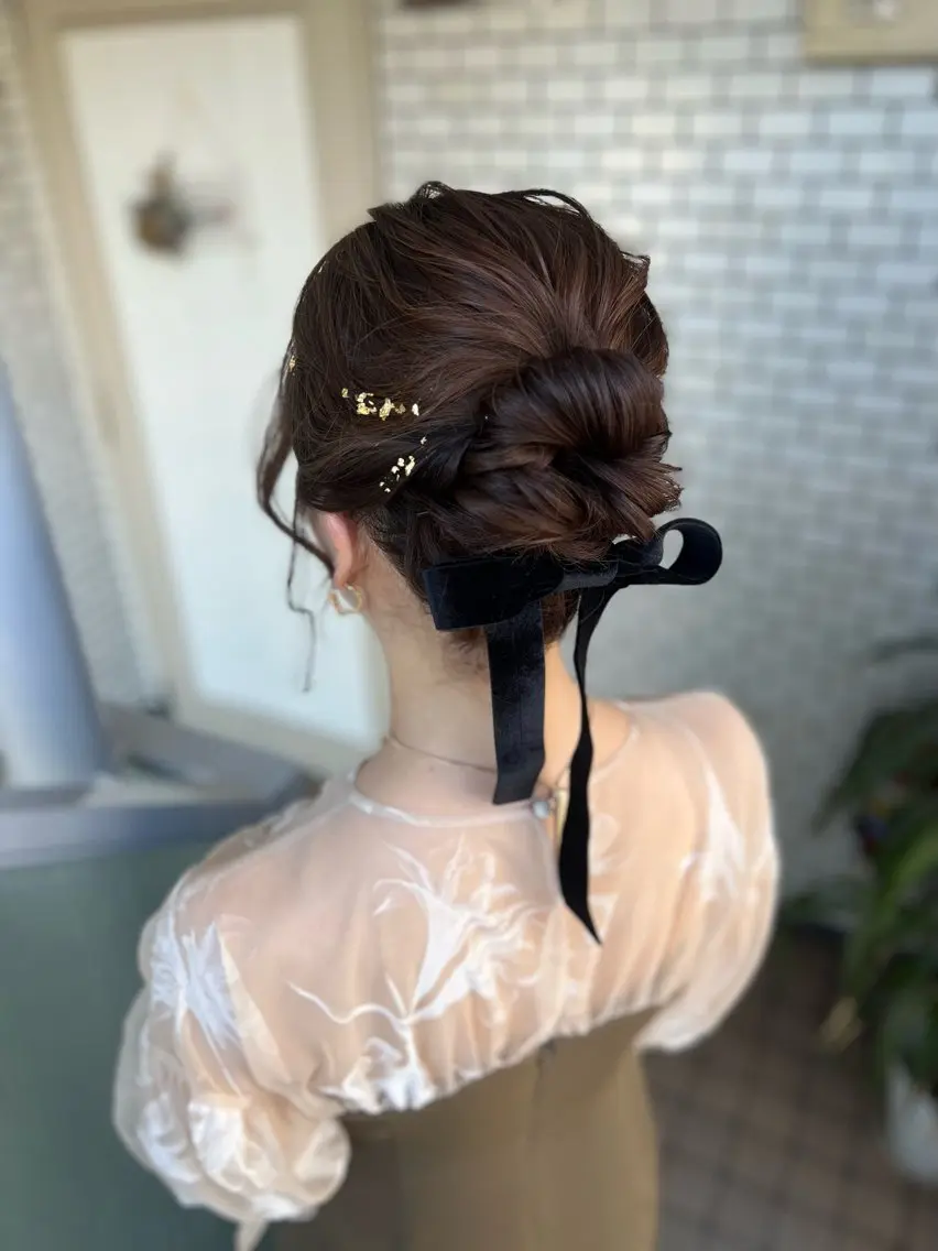 ヘアアレンジ ヘアセット 大人可愛いヘアメイク 💋🧚♀️しずかのヘアスタイル
