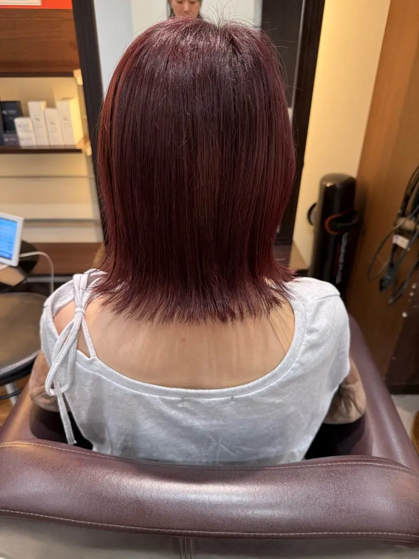 ミディアム ヘアカラー カ ズ サ ✴︎のヘアスタイル