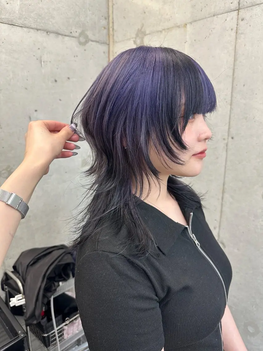 セミロング カラー カット ヘアカラー トリートメント Amelie yunのヘアスタイル