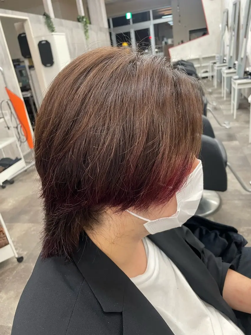 カラー メンズ ヘアカラー 藤田 麗安のヘアスタイル