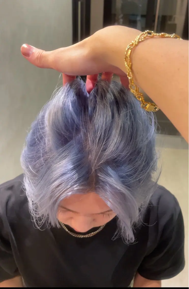 カラー メンズ ハイトーン特化💫/ デザインカラーのヘアスタイル