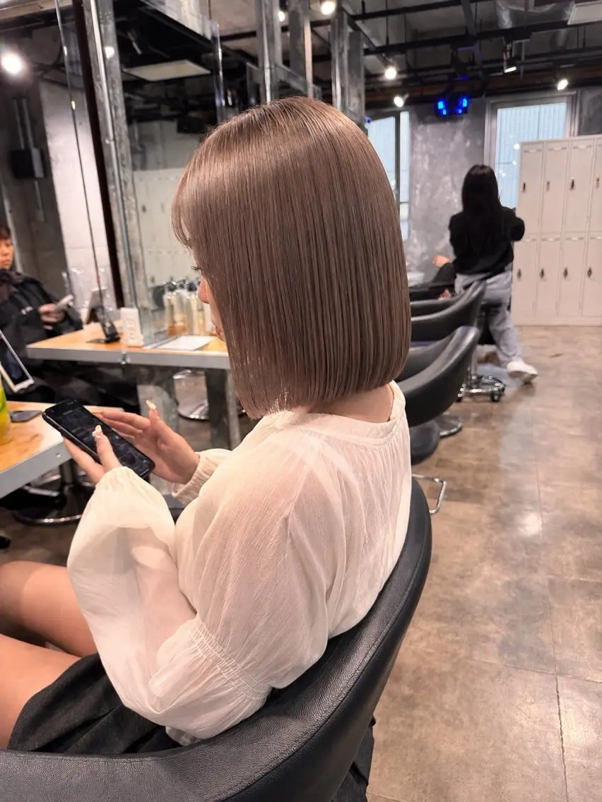 ショート カット ヘアカラー トリートメント ヘアセット 🩵オシャレイヤー／ ボブ／ショート🩵のヘアスタイル