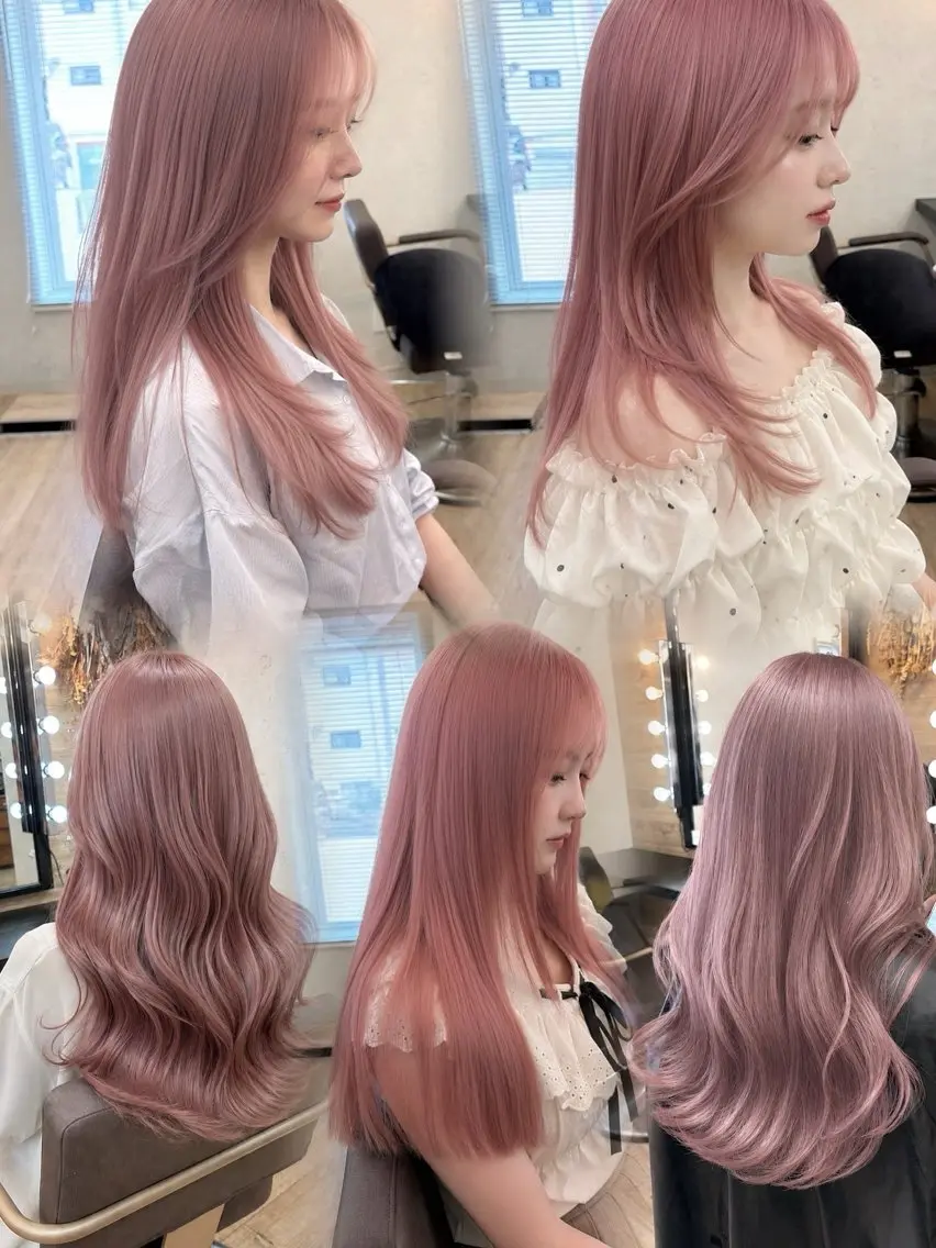 ミディアム レイヤーカット ユナイテッド ビューティー西金沢のヘアスタイル