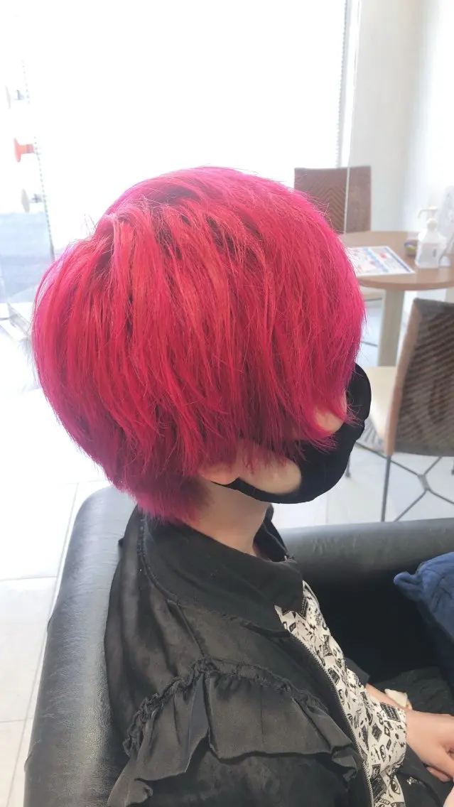 ショート カラー メンズ メンズブリーチ ブリーチ カット ヘアカラー mio ☆のヘアスタイル