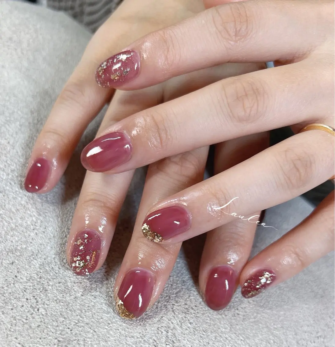 ネイル フットネイル 韓国ネイル ハンドネイル nail salon Lauleaのネイルデザイン