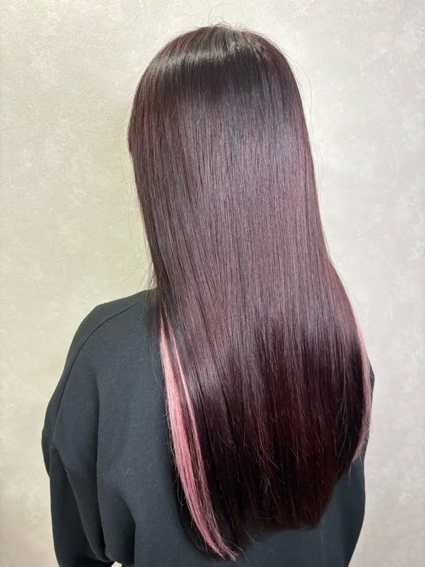 セミロング シールエクステ エクステ エクステ＊美髪サロン KR2S河内長野店長のヘアスタイル