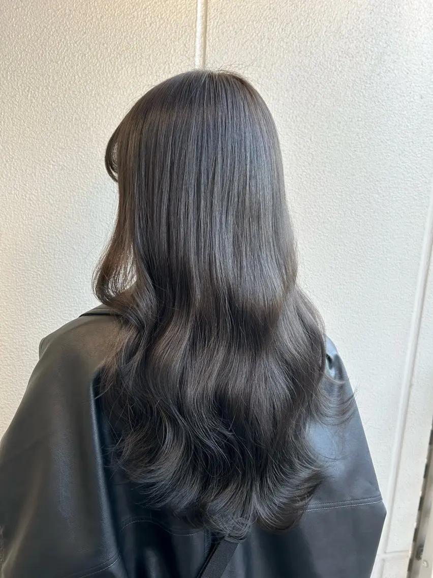 ロング カラー ヘアアレンジ グレージュ 《暖色/韓国hair 》🇰🇷桑原ユキネのヘアスタイル