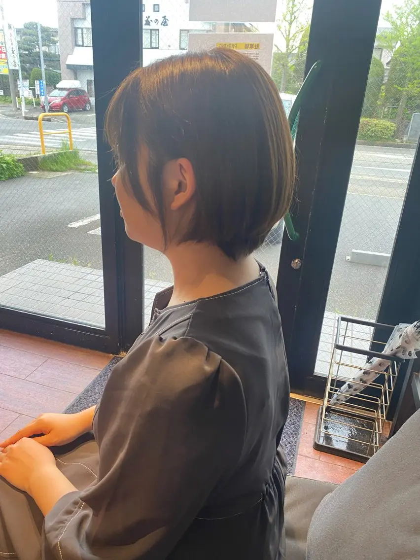 ショート カラー ボブ 伸ばしかけ カット ヘアカラー N゚秋田店【副店長】 aiのヘアスタイル