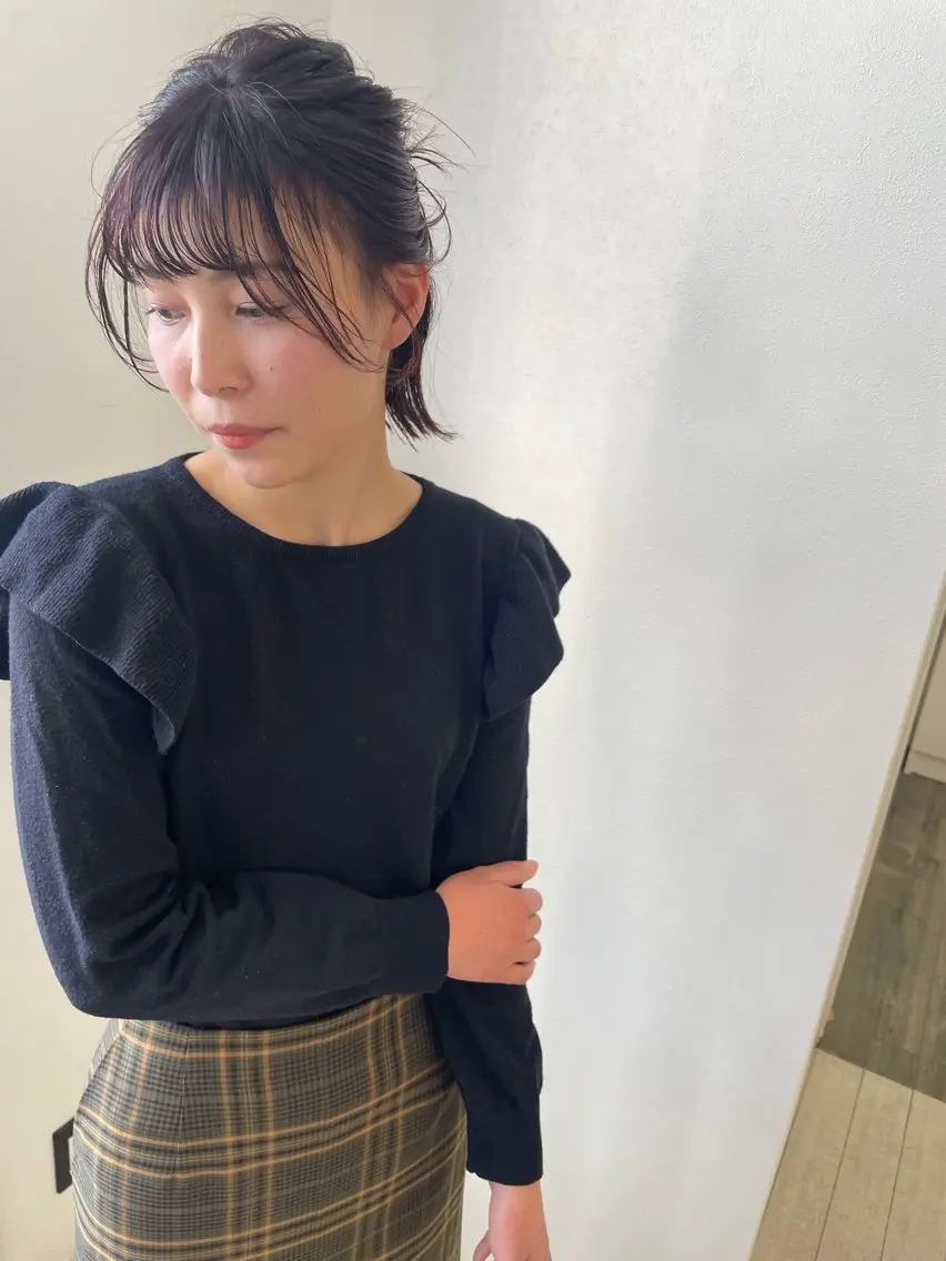 ショート カラー カット ヘアカラー イメチェン美容師⭕️ 富永健太のヘアスタイル