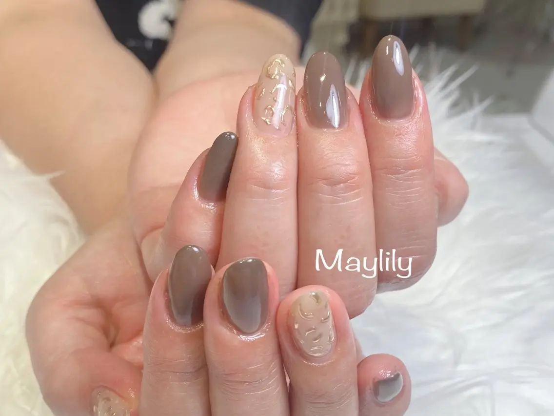 ネイル アニマル柄 ハンドネイル Nail salon Maylilyのネイルデザイン