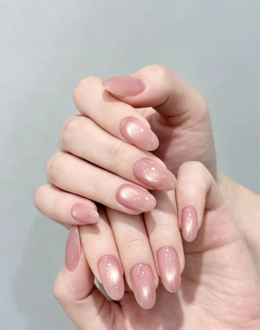 メンズ ネイル メンズ韓国風 オーロラネイル チークネイル 長さ出し フレンチネイル ハンドネイル ハンドケア NEW NAIL 池袋のネイルデザイン