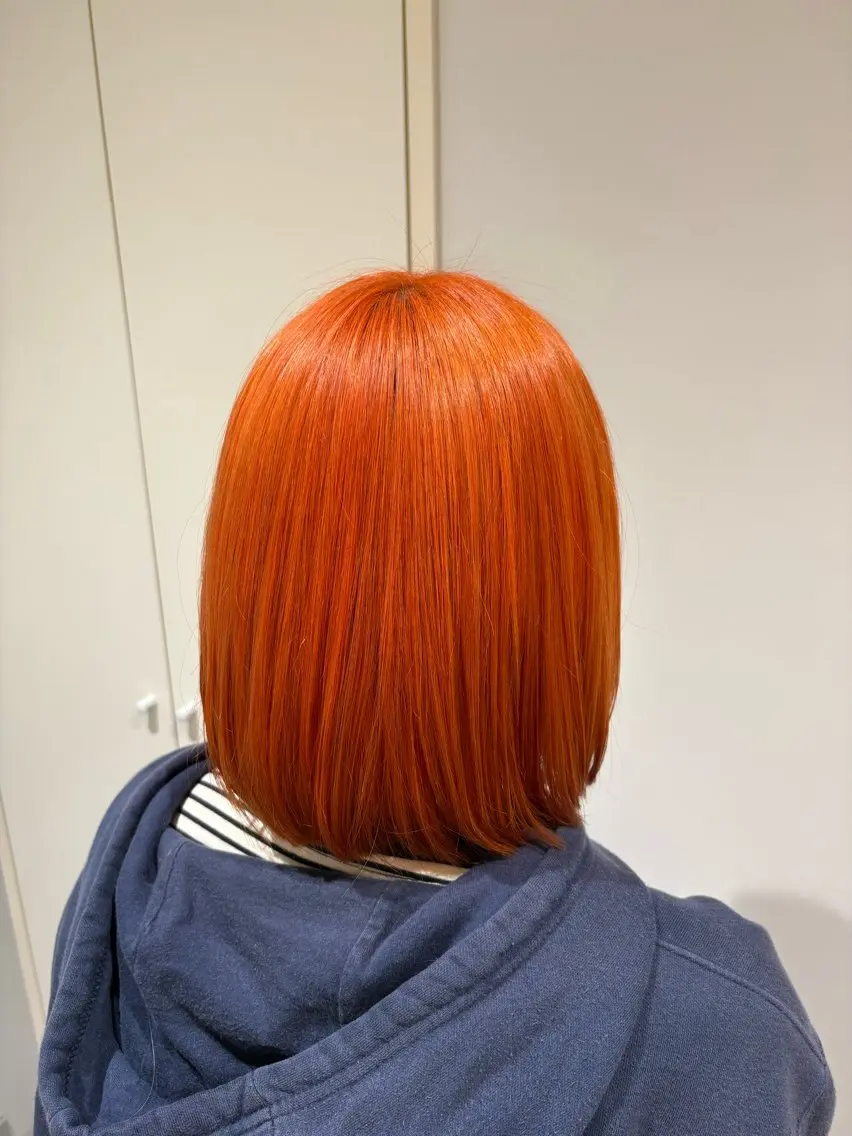 ミディアム ヘアカラー 安田 佳純歩のヘアスタイル