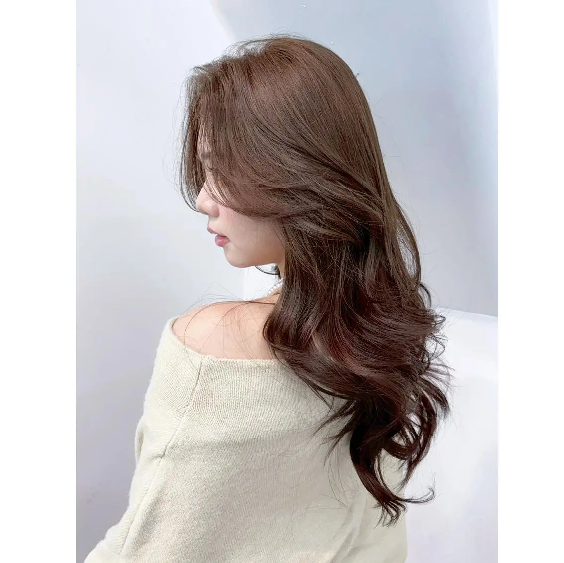 セミロング カラー ベージュカラー グレージュ オリーブベージュ 韓国風ヘア カット ヘアカラー トリートメント ITbyALBUM 浦和店のヘアスタイル