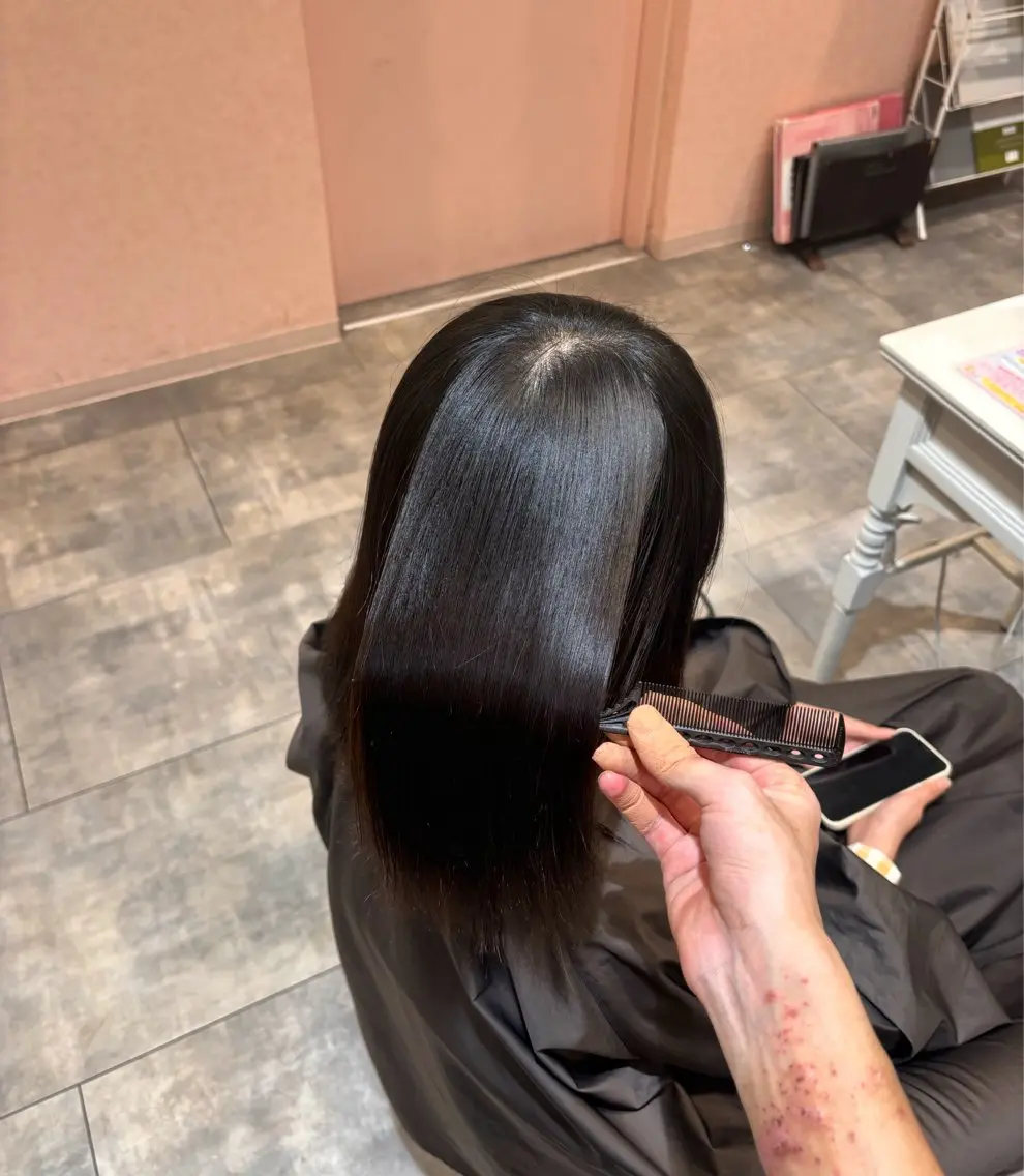 ミディアム 伸ばしかけ 髪質改善 髪質改善 田中大貴のヘアスタイル